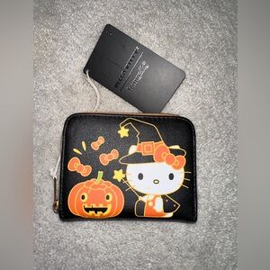 Loungefly Hello Kitty Halloween Mini Zipper Wallet NWT